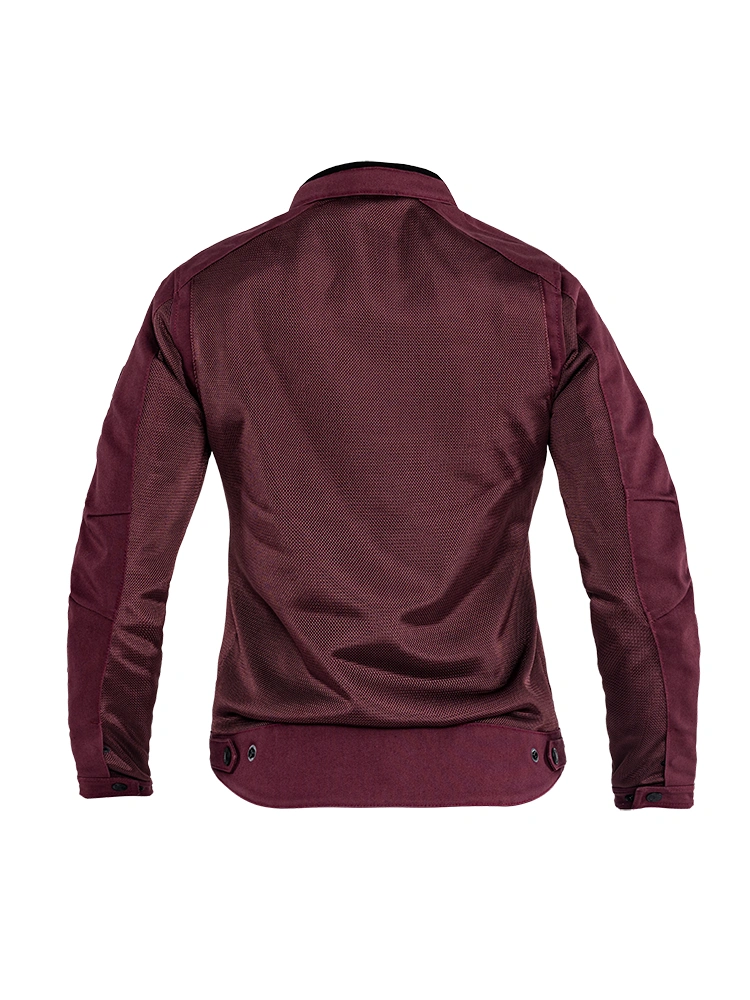 Kurtka motocyklowa tekstylna damska John Doe Aero Mesh bordowa