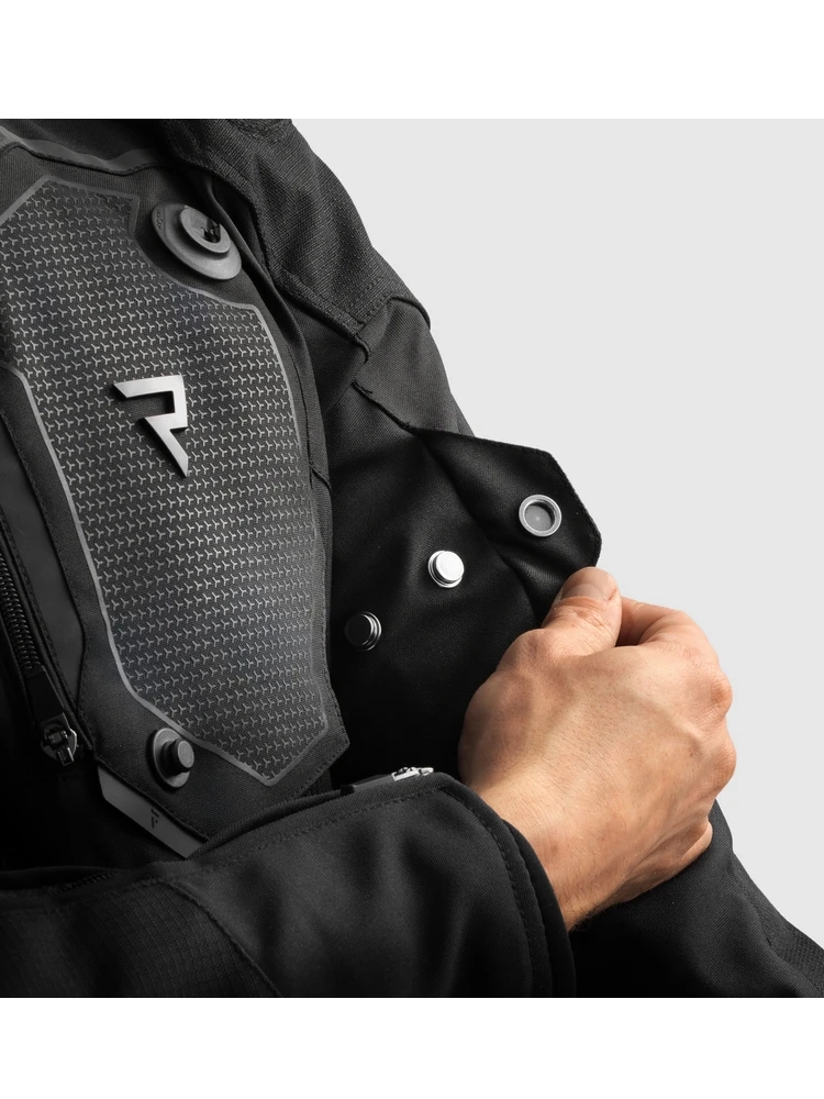 Kurtka motocyklowa tekstylna Rebelhorn Borg II czarna