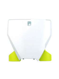 Tablica na numer startowy z poszerzeniem UFO do Husqvarna TC 125/250, FC 250/350/450 (19-22) biała