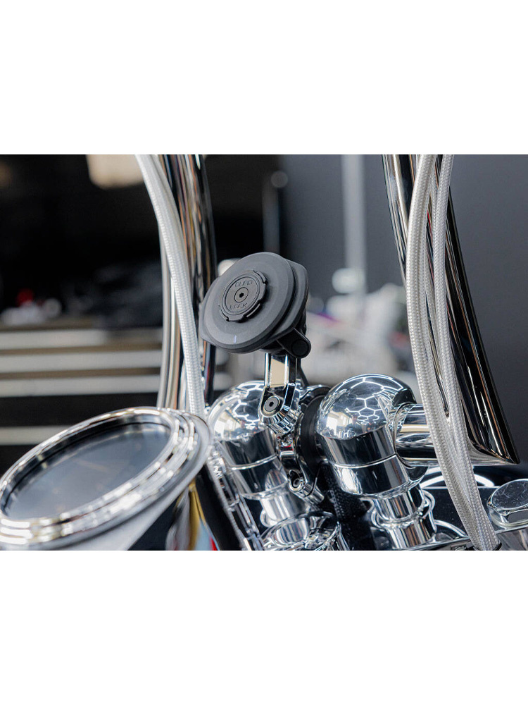 Uchwyt montowany na kierownicy motocykla Quad Lock PRO duży, chromowany