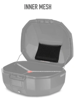 Kufer centralny SHAD SH51 czarno-szary [z aluminiową pokrywą]