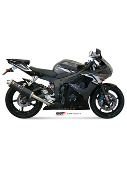 Tłumik motocyklowy Slip-On Line (Oval) MIVV do Yamaha YZF 600 R6 (03-05) carbon
