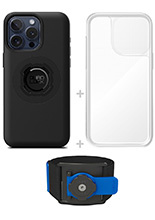 Zestaw do biegania: etui MAG na telefon iPhone 15 Pro Max (magnetyczne) + wodoodporny pokrowiec MAG + opaska sportowa Quad Lock