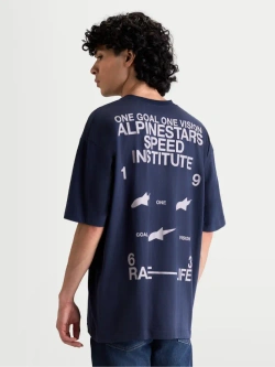 Koszulka z krótkim rękawem Alpinestars Institute Oversized CSF niebieska