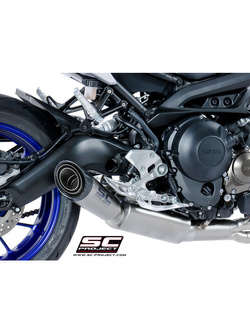 Pełny układ wydechowy 3-1, SC-Project S1 Titanium + Carbon - Yamaha MT-09 [17-20]