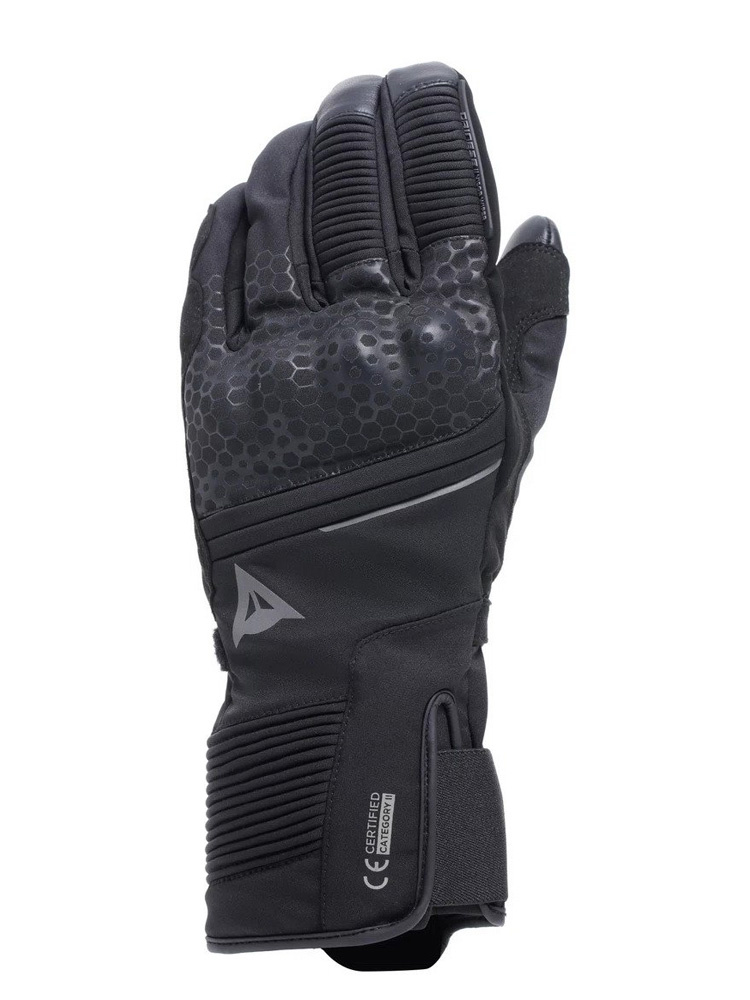 Rękawice motocyklowe tekstylne Dainese Tempest 2 D-Dry Long czarne