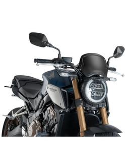 Owiewka motocyklowa płytowa PUIG Retroplate do Hondy CB1000R Neo Sports Cafe (18-20), CB650R Neo Sports Cafe (19-) czarna