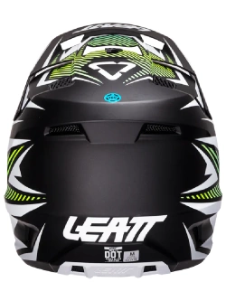 Kask enduro Leatt Moto 3.5 z goglami czarno-białymi-fluo