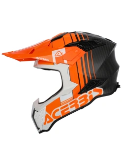 Kask enduro Acerbis Airstrike-C biało-pomarańczowy