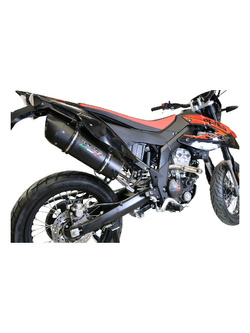Podwójny Tłumik G.P.R Furore Evo4 Nero [Slip-On, Black Aluminium] - Aprilia Shiver 750 - Gt [07-16]