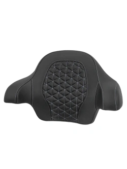 Oparcie pasażera do siedzenia Saddlemen Roadsofa Tri-Gripper Harley Davidson (wybrane modele) (14-25) czarno-srebrne [do kufra centralnego King Tour-Pak]