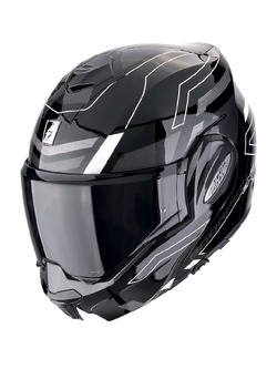 Kask szczękowy Scorpion Exo-Tech Evo Conquer czarno-biały