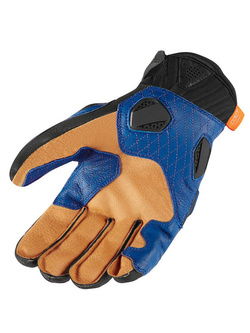 Rękawice motocyklowe Icon Hypersport Short czarno-niebieskie