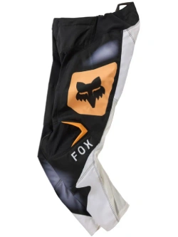 Spodnie cross dziecięce Fox 180 Noble czarno-biało-pomarańczowe