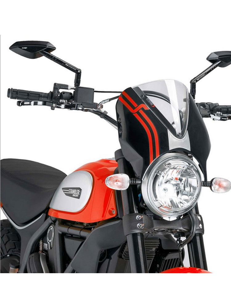 Owiewka Retrovision PUIG do Ducati Scrambler przezroczysta