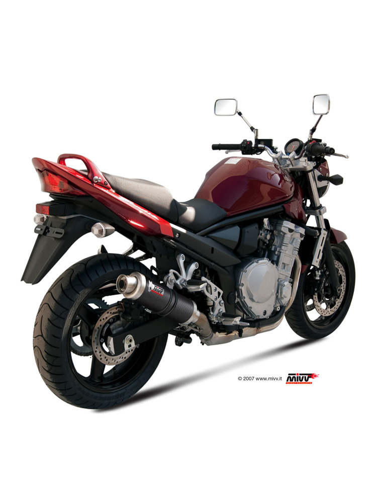 Tłumik motocyklowy Slip-On (GP) MIVV do Suzuki GSF 650 Bandit (07-15) / GSX 650 F (08-15) carbon