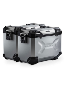 Zestaw: kufry boczne TRAX ADV + stelaże PRO Sw-Motech BMW S 1000 XR (19-) (pojemność: 2 x 45 L) srebrne