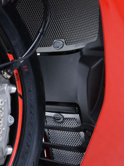 Osłona chłodnicy R&G aluminiowa do Ducati Supersport (S) '17-'20 & Supersport 950 S (21-) czarna