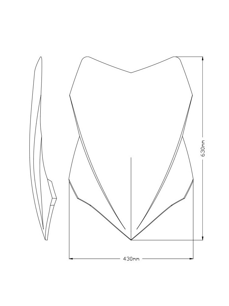 Szyba turystyczna PUIG Ducati Multistrada V4/ S (21-) przezroczysta
