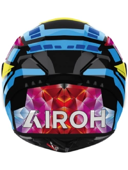 Kask integralny Airoh Connor Stellar niebiesko-żółto-różowy połysk
