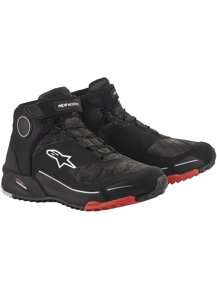 Buty motocyklowe Alpinestars CR-X Drystar czarno-czerwone