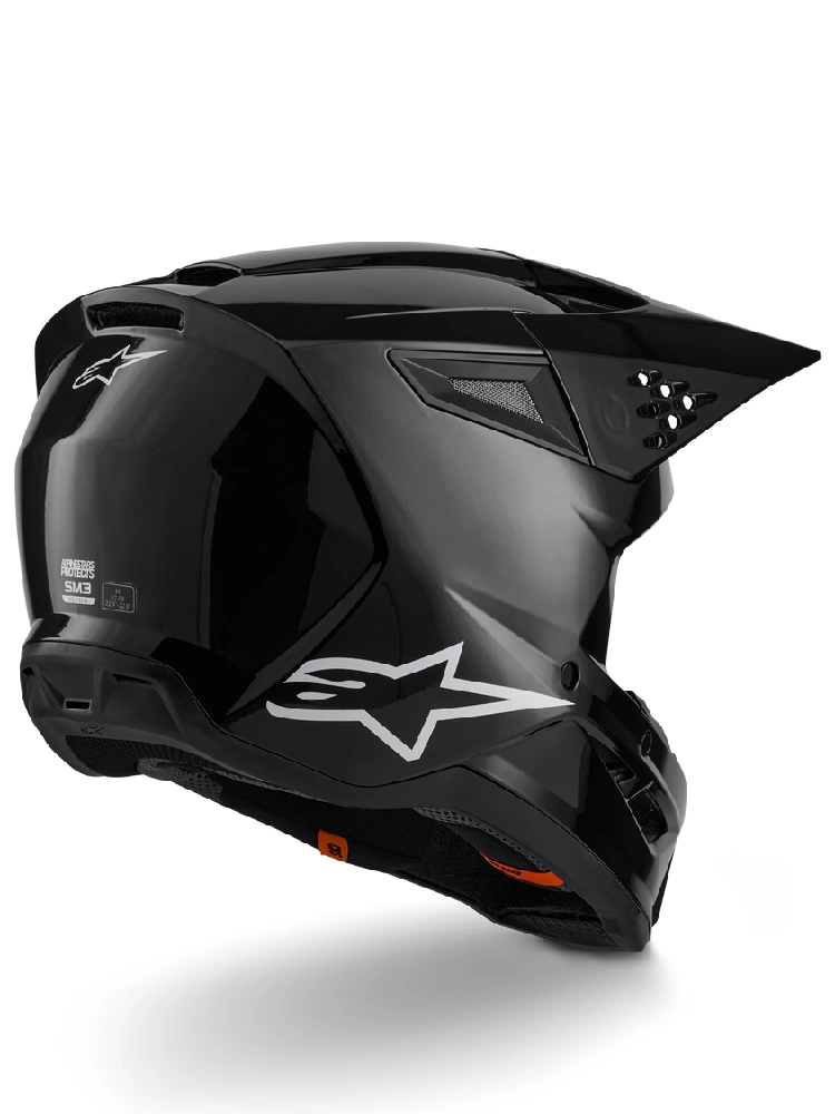 Kask enduro Alpinestars SM3 Solid czarny