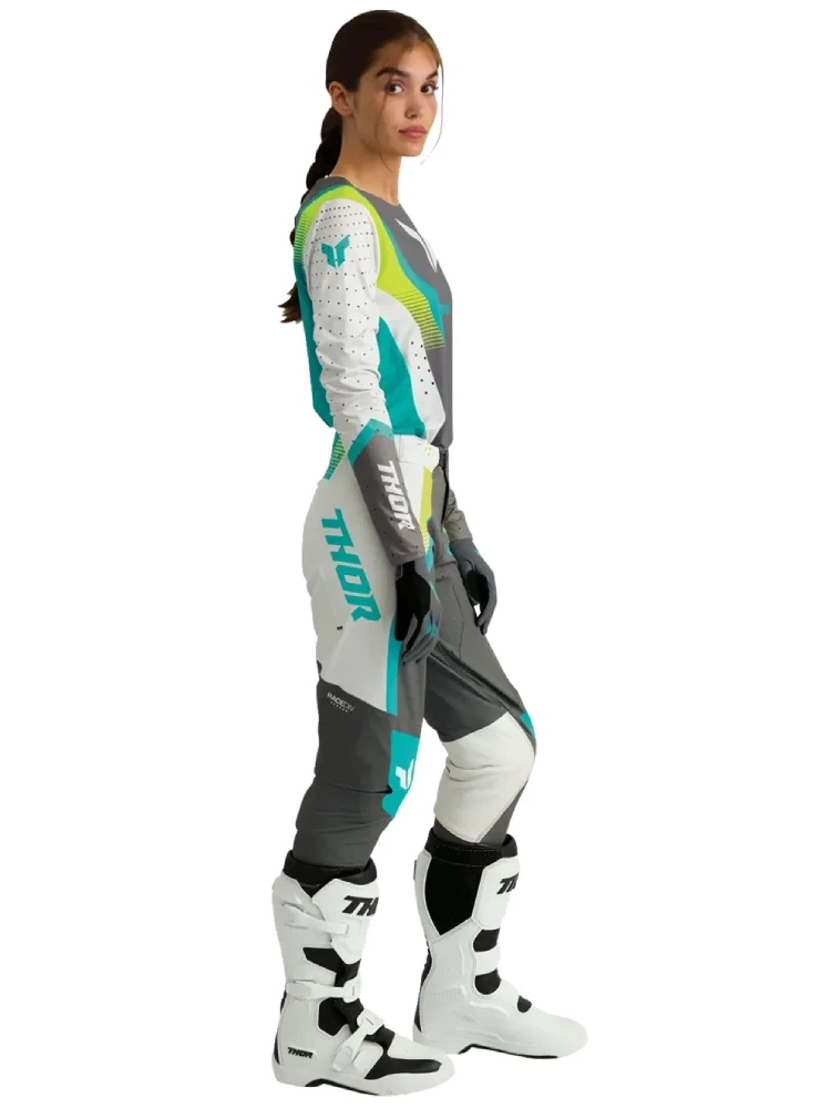 Bluza enduro damska Thor Sportmode Velocity szaro-zielona