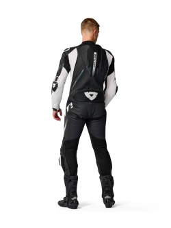 Kombinezon motocyklowy jednoczęściowy REV’IT! Hyperspeed 3 czarno-biały