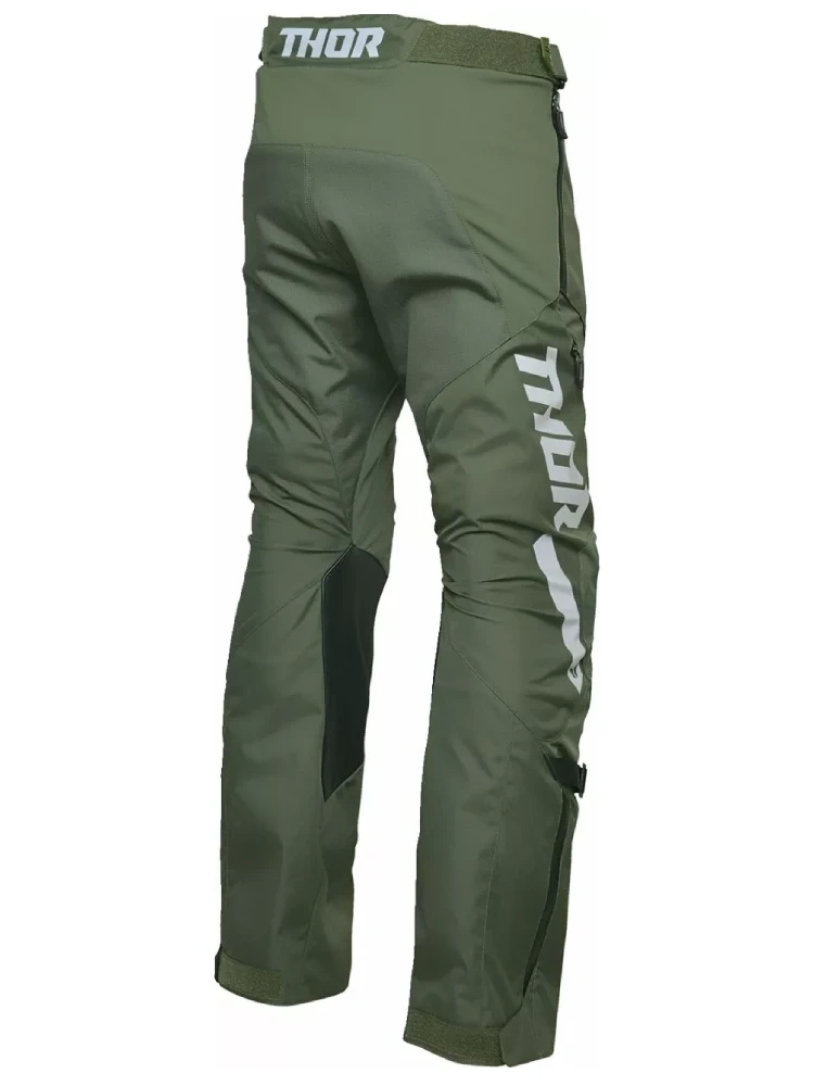 Spodnie cross Thor Terrain Over-the-Boot zielono-szare