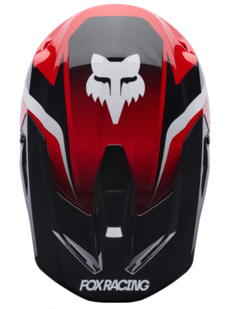 Kask enduro Fox V1 Frame czarno-biało-czerwony