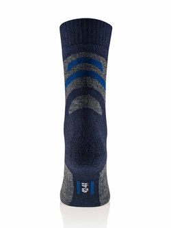 Skarpety termoaktywne Brubeck Trekking Merino grafitowo-niebieskie