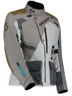 Kurtka motocyklowa damska tekstylna Scott Dualraid Dryo szara