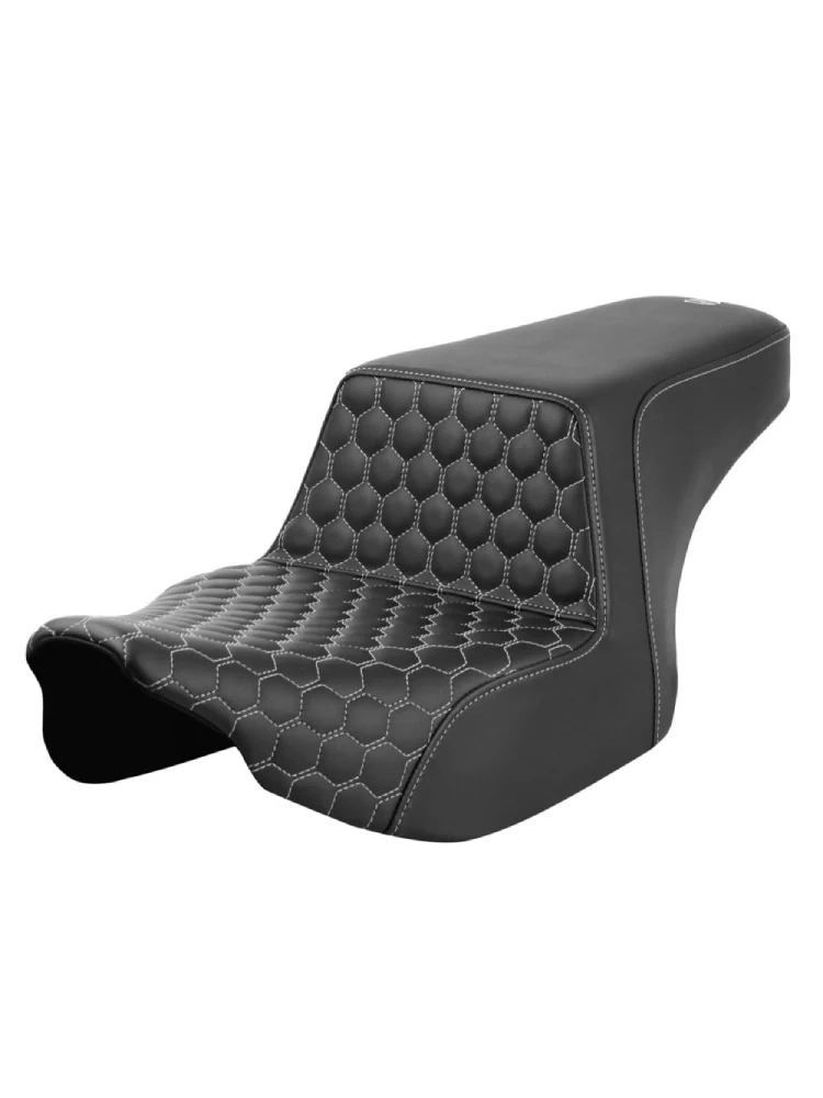 Kanapa motocyklowa dla kierowcy i pasażera Saddlemen Step-Up HC Harley Davidson Road Glide/ Street Glide (wybrane modele) (23-) czarno-srebrna
