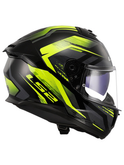 Kask integralny LS2 FF808 Stream II Fury czarno-żółty
