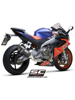 Pełny układ wydechowy 2-1 SC-Project SC1-R Aprilia RS 660 (20-) włókno węglowe