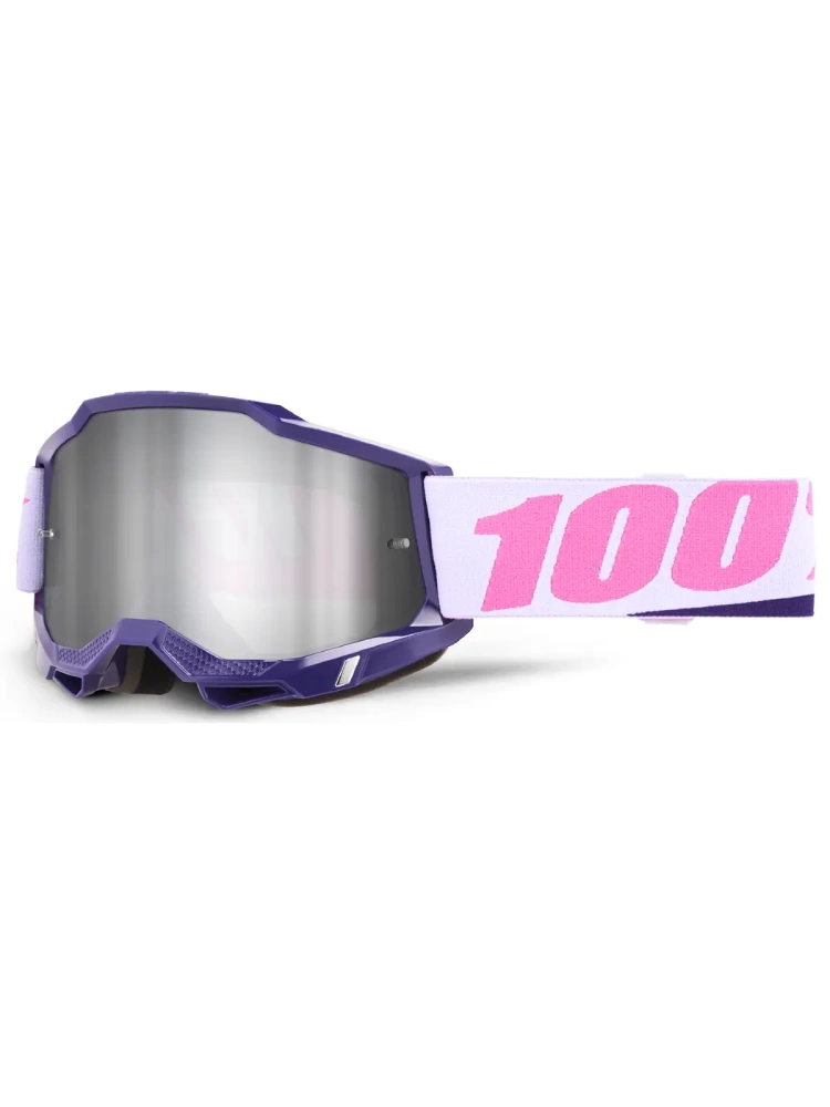 Gogle motocyklowe 100% Accuri 2 z szybką lustrzaną różowe