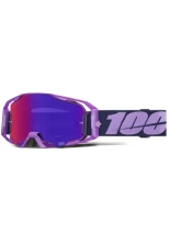 Gogle motocyklowe 100% ARmatic z lustrzaną fioletową szybką fioletowe