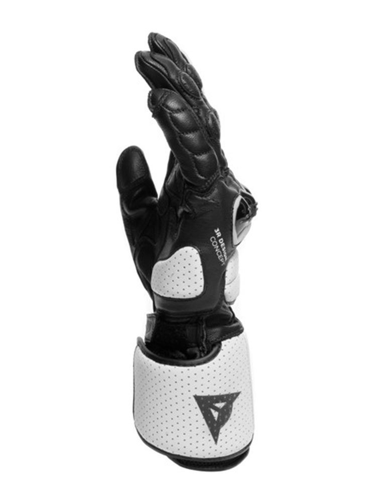 Skórzane rękawice motocyklowe Dainese Impeto czarno-białe