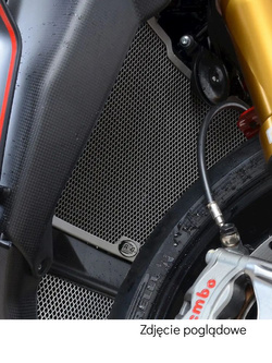 Osłona chłodnicy R&G aluminiowa do MV Agusta Brutale 1000RR (20-) szara