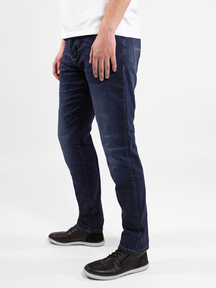 Spodnie motocyklowe jeansowe John Doe Ironhead - XTM granatowe