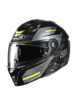 Kask szczękowy HJC i91 Dusk czarno-żółty