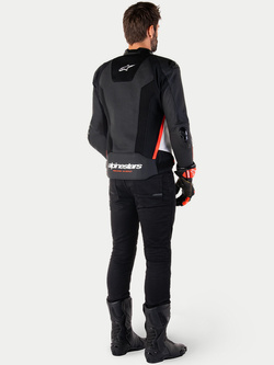 Kurtka motocyklowa skórzana Alpinestars Missile V3 Air czarno-biało-czerwona