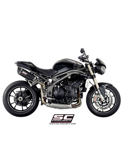 Tłumiki owalne Slip-on SC-Project do Triumph SPEED TRIPLE 1050 S / R [16-17]