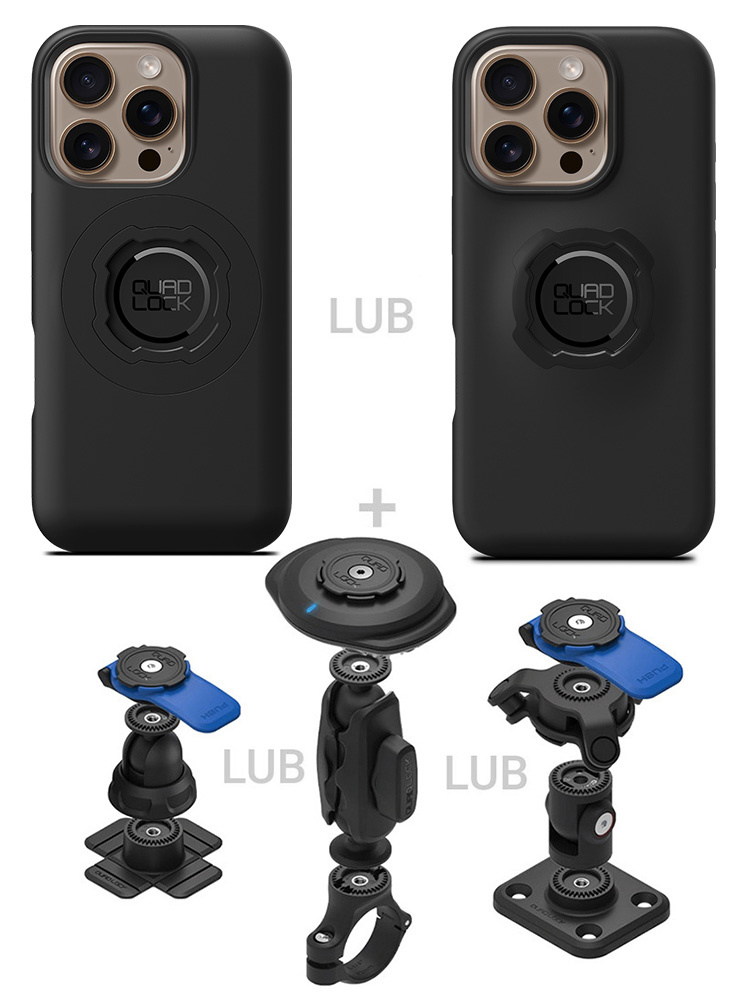 Zestaw 360 Quad Lock: etui na telefon iPhone 16 Pro + wybrane komponenty