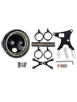 Reflektor świateł mijania i drogowych z DRL 8700 EVO 2 PRO LED J.W. SPEAKER 18cm srebrny + mocowanie do Triumph Street Triple 675 / R (13-16)