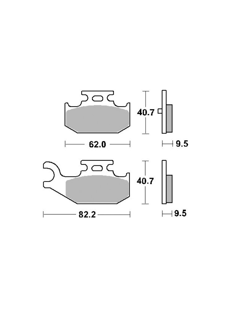 KLOCKI HAMULCOWE SBS 816 SI