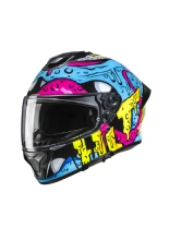 Kask integralny HJC C71 Squeeze niebiesko-żółty