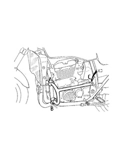 Gmol silnika Hepco&Becker do Kawasaki ZRX 1100 (97-01) chrom