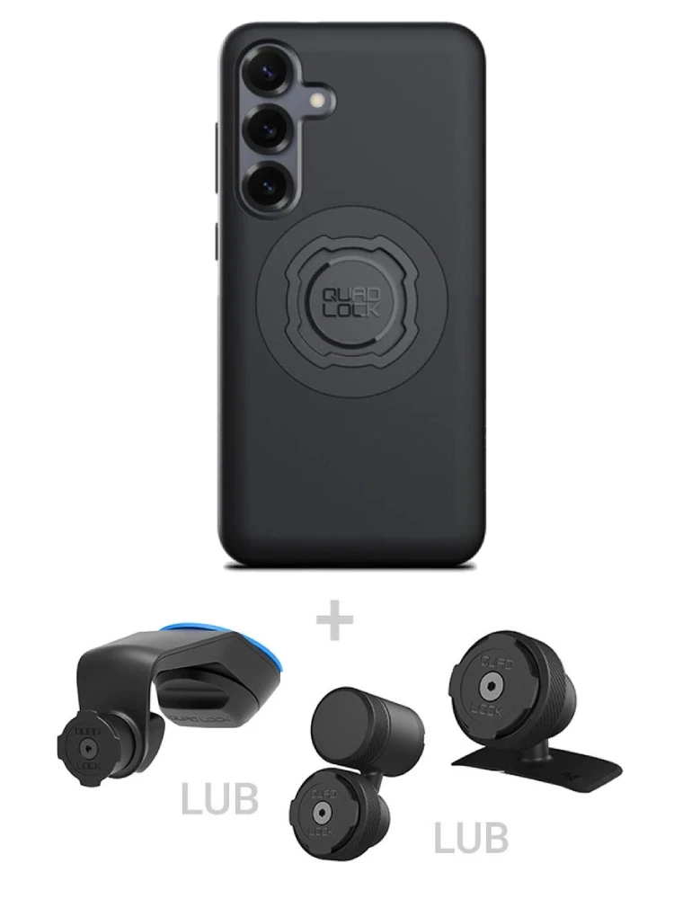 Zestaw do samochodu: etui MAG na telefon Samsung Galaxy S25+ (magnetyczne) + mocowanie Quad Lock