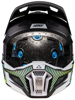 Kask dziecięcy enduro Leatt Moto 3.5 V25 Storm z goglami czarno-białymi-fluo